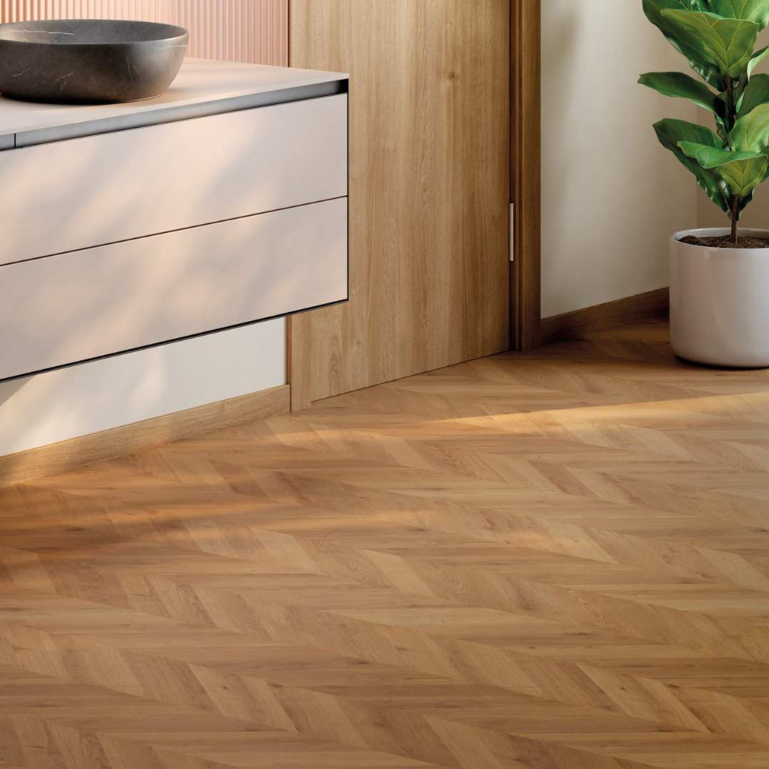 Finsa Finfloor Durable Supreme Nantes Chevron 282B 8mm Laminate Flooring
