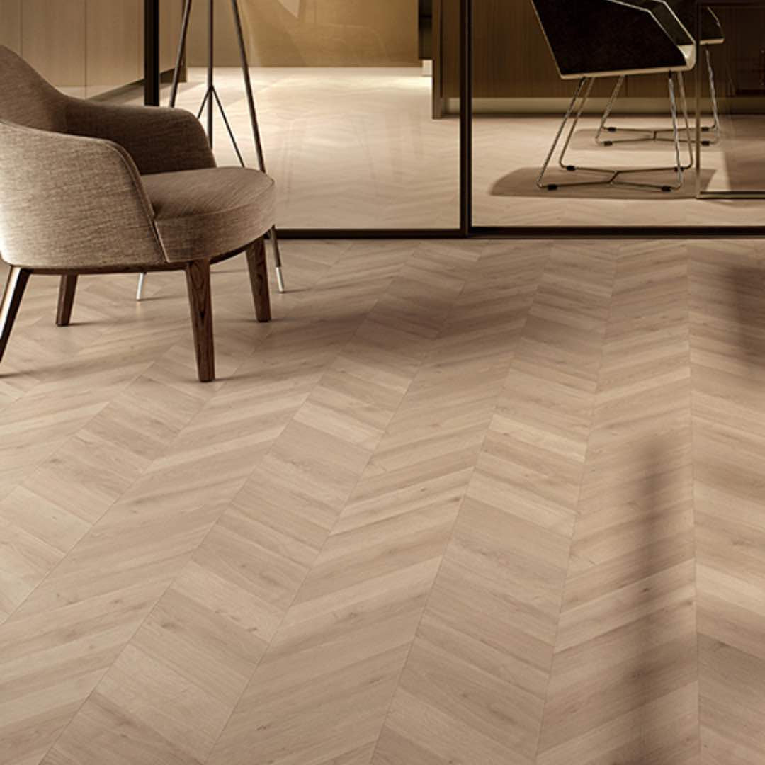Finsa Finfloor Durable Supreme Orleans Chevron 9AP 8mm Laminate Flooring